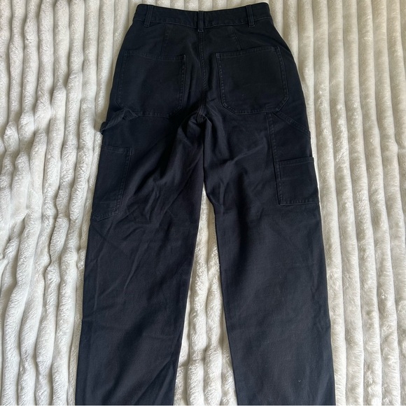 Aritzia Wilfred Free Brennan Utility Pants High Rise Carpenters Black Size 00 - Picture 9 of 14